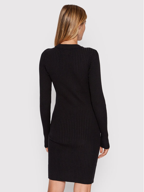 Pieces Pieces Kootud kleit Crista 17115048 Must Slim Fit