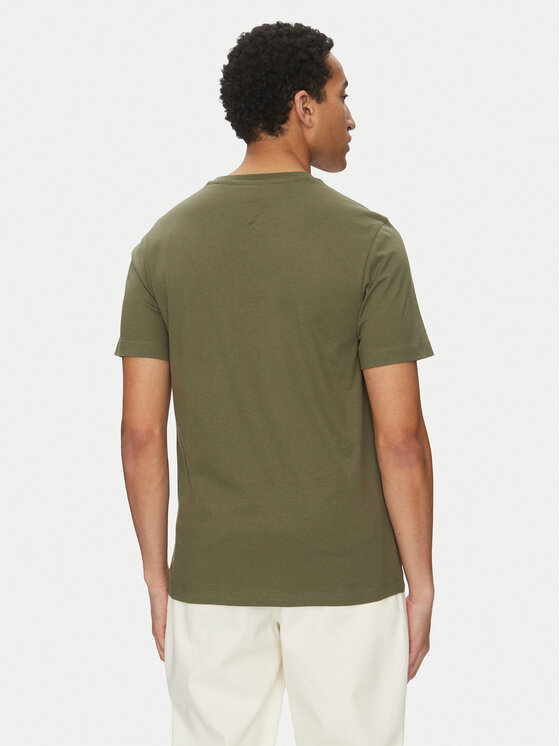 Tommy Hilfiger Tommy Hilfiger T-Shirt Ess Seasonal MW0MW39995 Zielony Regular Fit