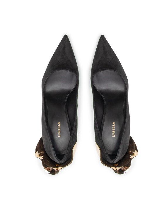 Le Silla Le Silla High Heels Deco Petalo 3110M100G3PPVEL212 Schwarz