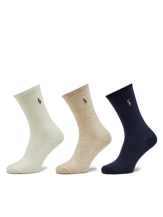Polo Ralph Lauren Polo Ralph Lauren Sada 3 párů dámských vysokých ponožek 455923549002 Barevná