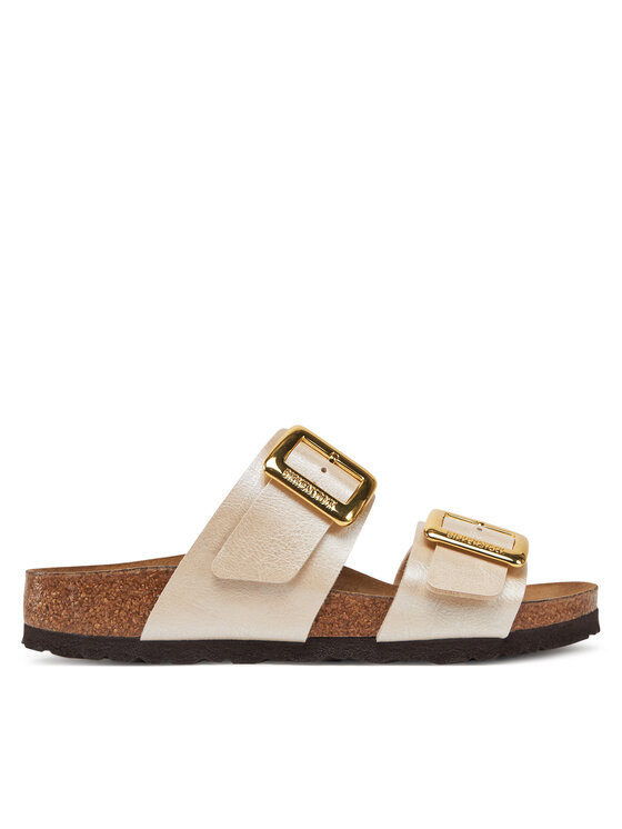 Şlapi Birkenstock Sydney Cushion Buckle 1029492 Écru