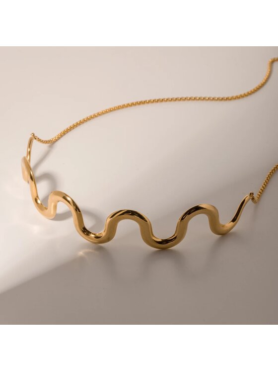 Fugart Fugart Naszyjnik Naszyjnik choker stal szlachetna złoty FUGJDNW2310003 Złoty