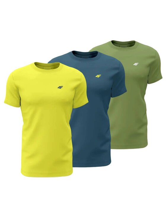 4F 4F T-Shirt 4FWSS26TTSHM4217-90S Kolorowy Regular Fit