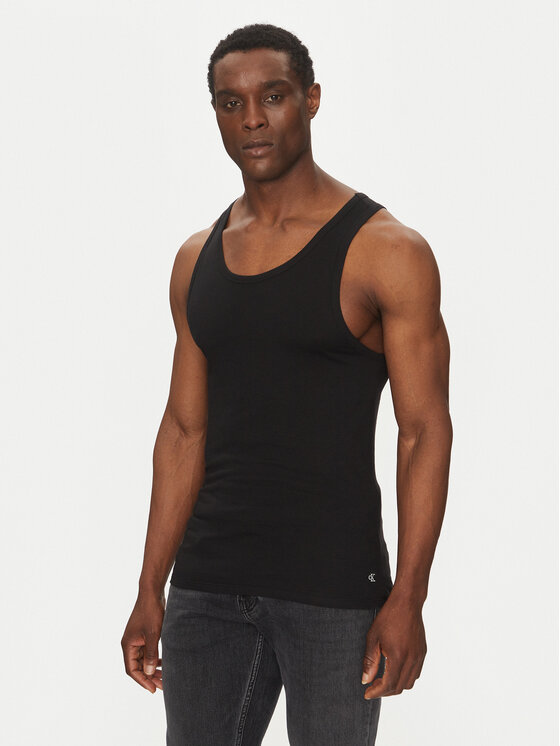 Calvin Klein Underwear Calvin Klein Underwear Komplet tank topów Tank 3Pk LV00NB4184 Czarny Slim Fit