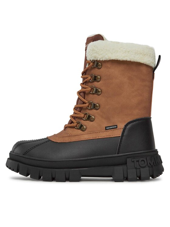 Tommy Hilfiger Tommy Hilfiger Μποτίνια T3B5-33161-0814582 S Καφέ