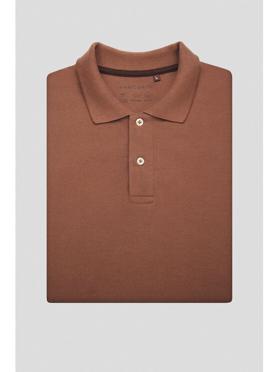Lancerto Lancerto Polo Cassian PO073125000008 Beżowy Regular Fit