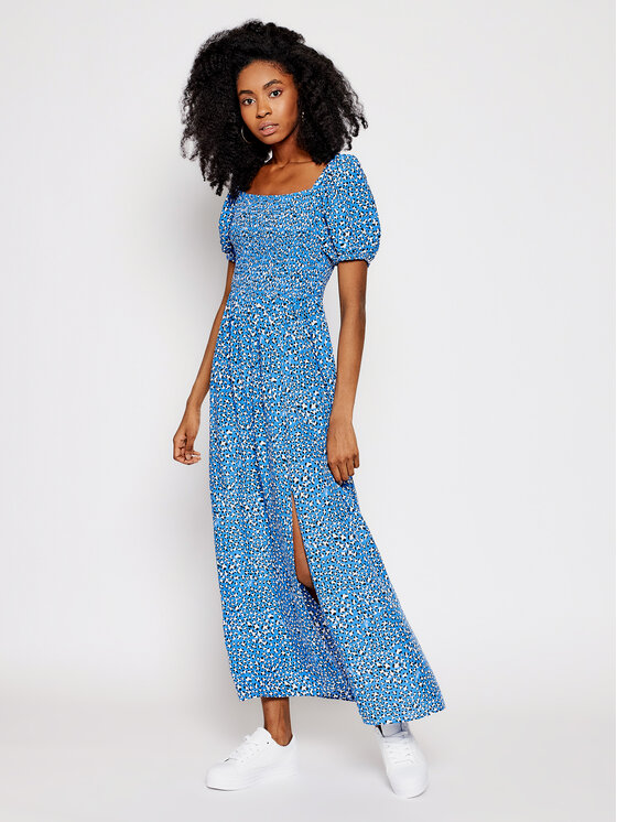 Tommy Jeans Tommy Jeans Kasdieninė suknelė Leo Print DW0DW09841 Mėlyna Regular Fit