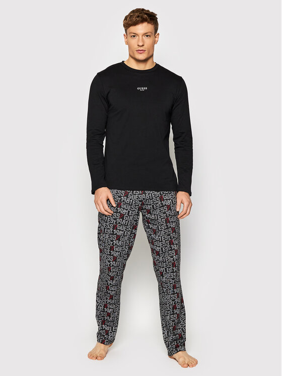 Guess Пижама U1BX01 JR018 Черен