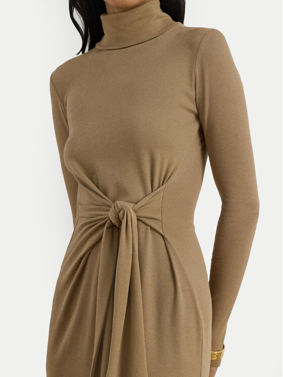 LAUREN RALPH LAUREN LAUREN RALPH LAUREN Kötött ruha 200980028003 Bézs Slim Fit