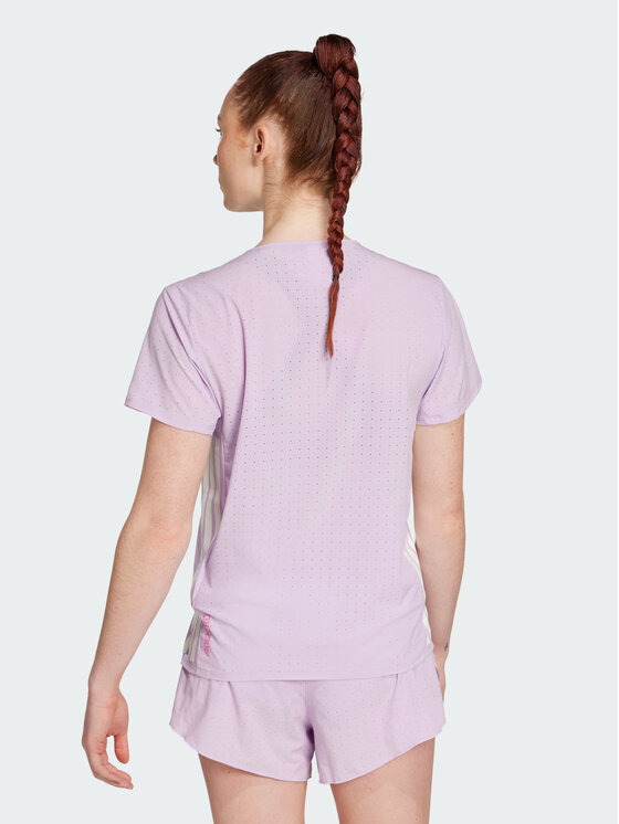 adidas adidas Koszulka techniczna Adizero Running Tee Fioletowy Slim Fit