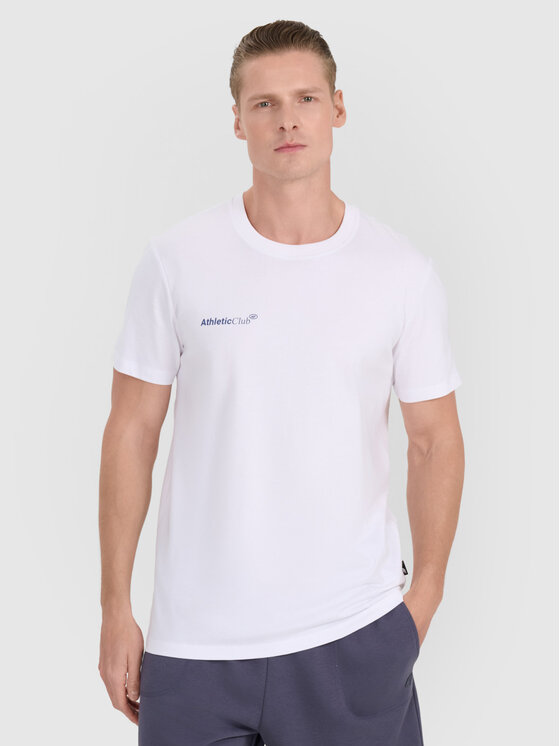 4F 4F T-Shirt MIDSHOP TEXTILE Biały Regular Fit