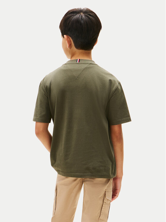 Tommy Hilfiger Tommy Hilfiger T-särk Flag Archive KB0KB10111 Roheline Regular Fit