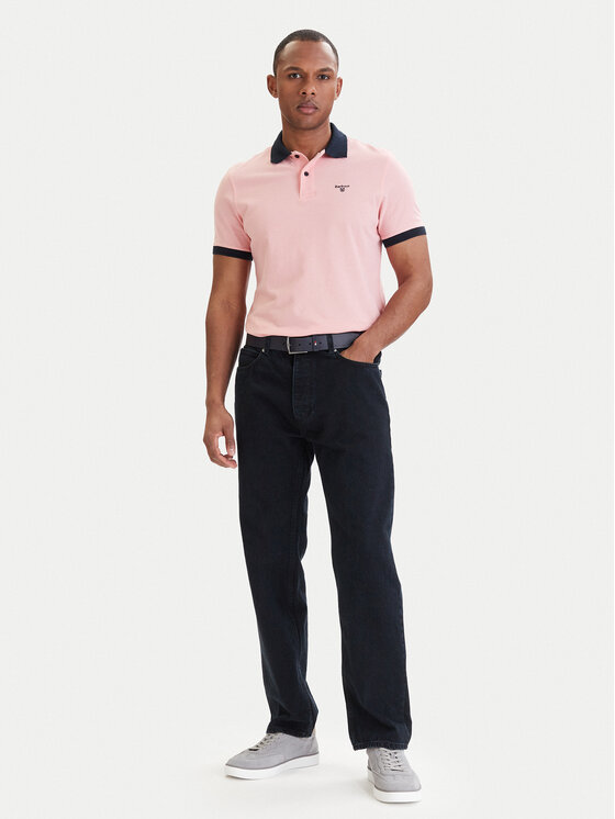 Barbour Barbour Pólóing Lynmouth MML1449PI95 Világos rózsaszín Regular Fit