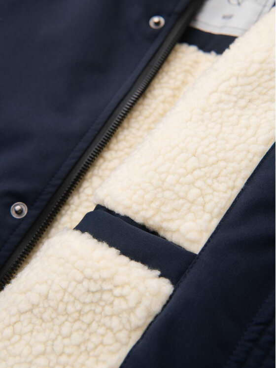 Ombre Ombre Parka OM-JAPJ-0316 Granatowy Regular Fit