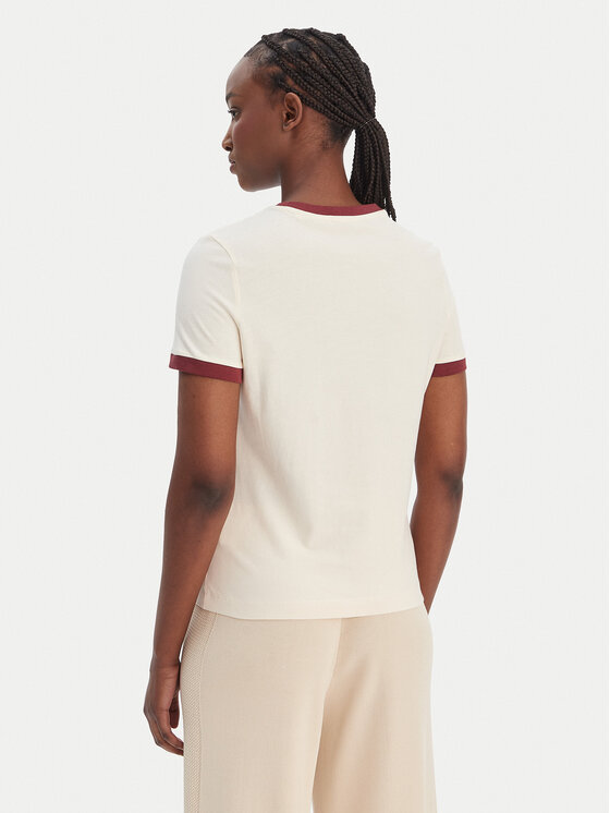 Guess Guess Tricou V6GI05 K2966 Écru Regular Fit