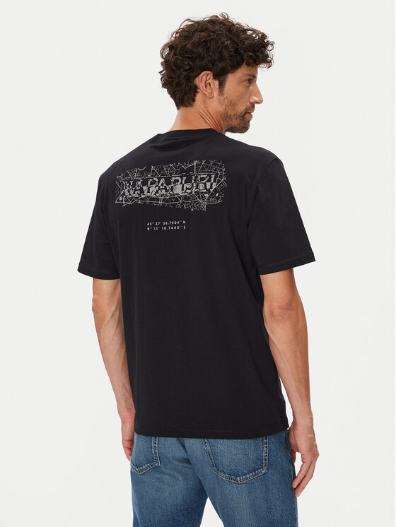 Napapijri Napapijri T-Shirt S-Turrach NP0A893U Černá Regular Fit
