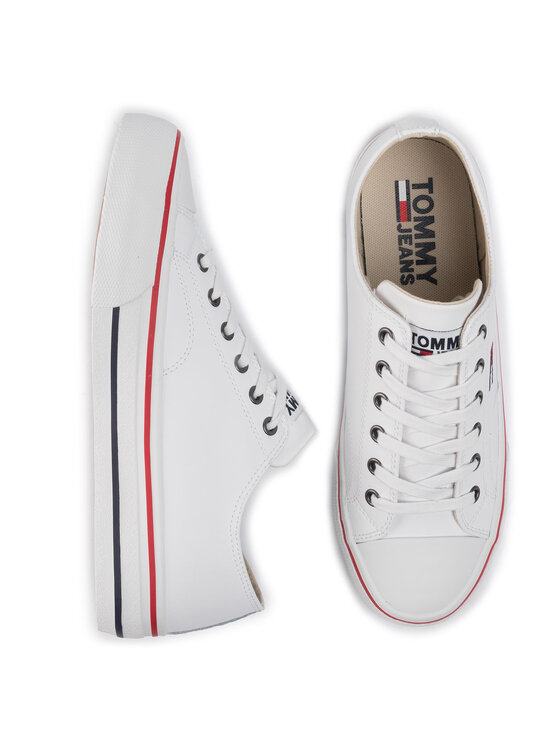 Tommy Jeans Tommy Jeans Scarpe da ginnastica Leather City Sneaker EM0EM00394 Bianco