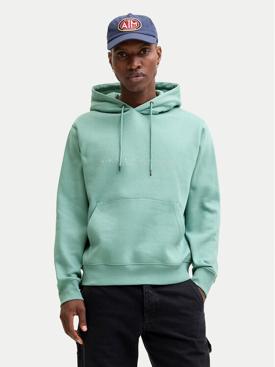 Jack & Jones Jack & Jones Pulóver Star 12233972 Zöld Relaxed Fit