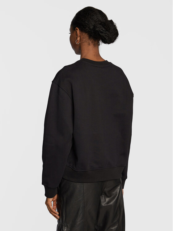 Felpa Logo FSWE25015K Nero Regular Fit