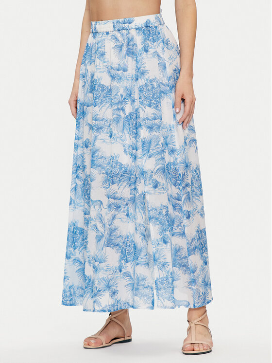 Iconique Iconique Fustă maxi Lily IC24-053 Albastru Regular Fit