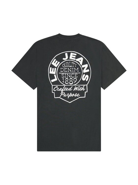 Lee Lee T-shirt Relaxed Tee Nero Relaxed Fit