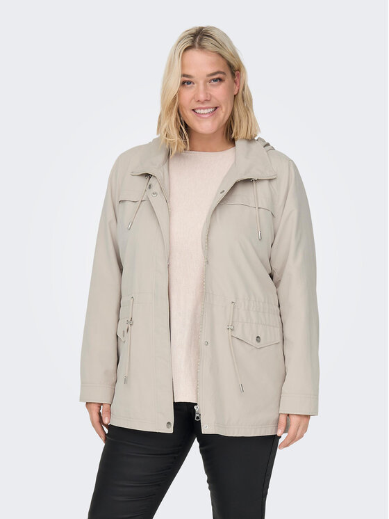 ONLY Carmakoma ONLY Carmakoma Parka New Starline 15278695 Beige Regular Fit