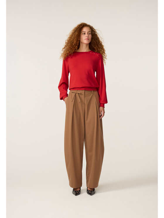 Fabienne Chapot Fabienne Chapot Sweter 6703-1629-174 Czerwony Regular Fit