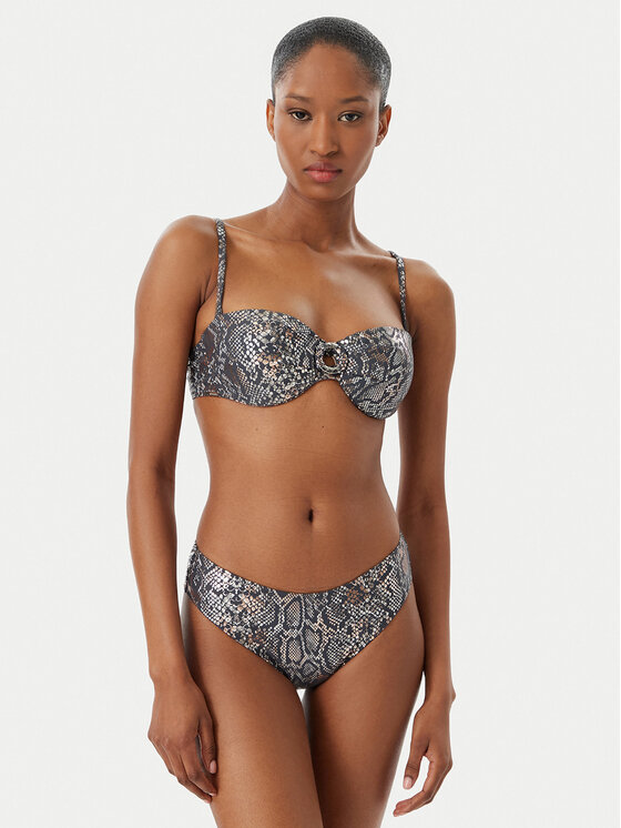Selmark Selmark Góra od bikini BO516 Szary ciemny