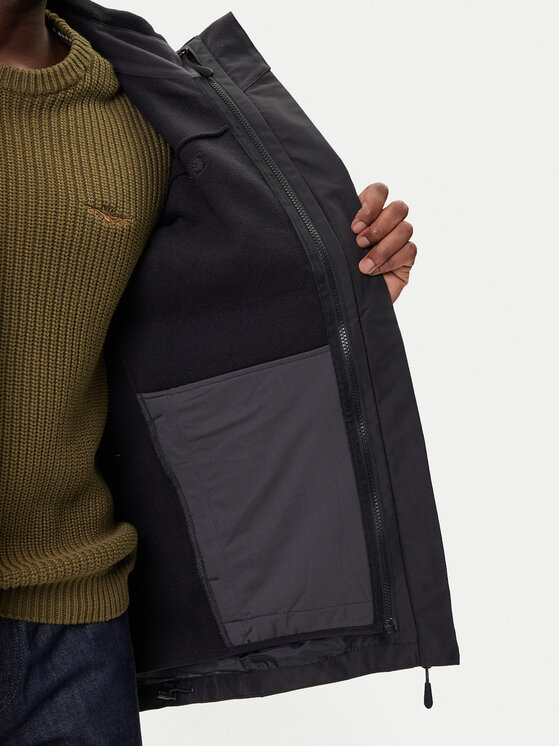 Jack Wolfskin Jack Wolfskin Outdoor kabát Taubenberg 3in1 1115311 Fekete Regular Fit