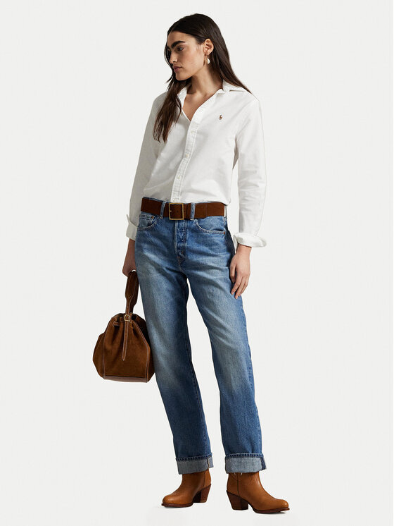 Polo Ralph Lauren Polo Ralph Lauren Πουκάμισο 211970736001 Λευκό Relaxed Fit