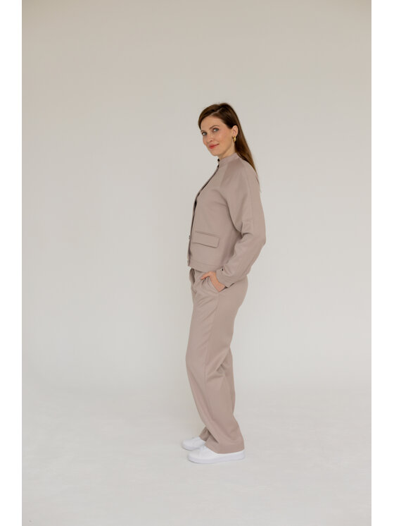 Entelier Entelier Marynarka Enzo Rękaw raglan Beżowy Modern Relaxed Fit