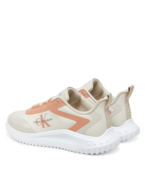 Calvin Klein Jeans Calvin Klein Jeans Laisvalaikio batai Eva Runner Low Lace Mix Ml Wn YW0YW01442 Écru