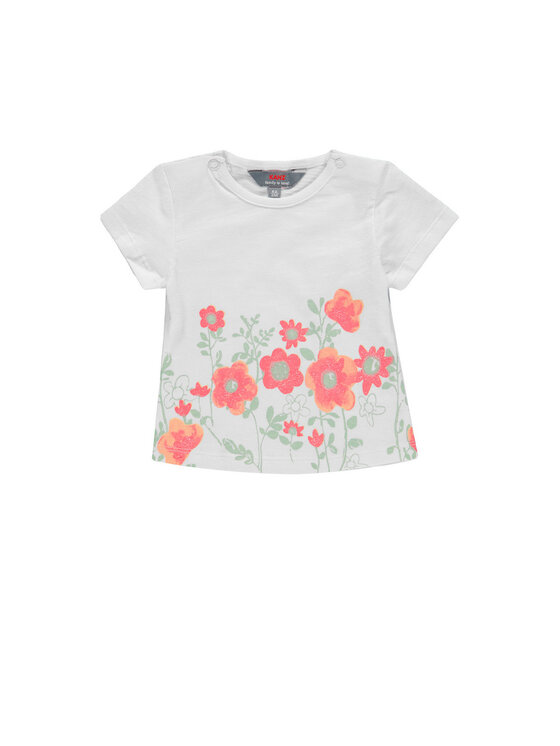 Kanz Kanz T-Shirt 1912261-1000 Biały Basic Fit