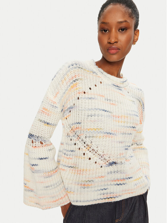 Munthe Munthe Sweter 244162024474 Beżowy Regular Fit
