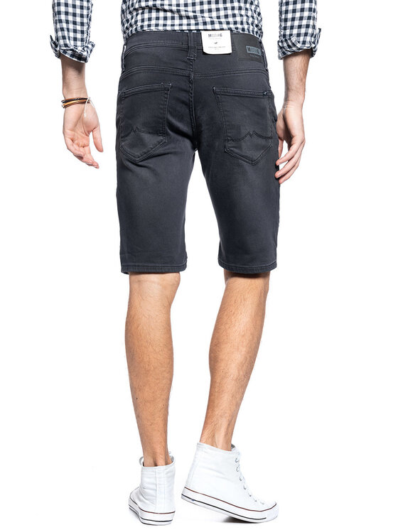 Mustang Mustang Szorty jeansowe CHICAGO SHORT Szary Slim Fit