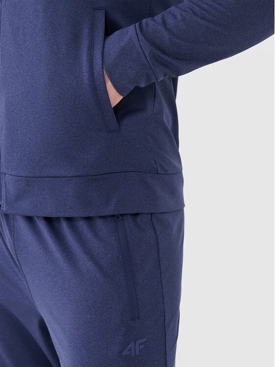 4F 4F Felpa tecnica 4FWSS25TFSWM512-30M Blu scuro Regular Fit