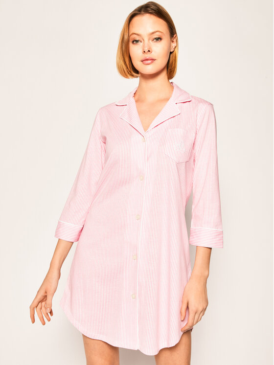 Lauren Ralph Lauren Koszulka piżamowa I813702 Różowy Regular Fit