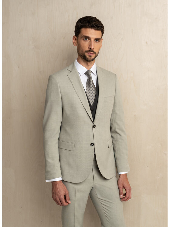 Borgio Borgio Marynarka barzano Zielony Slim Fit