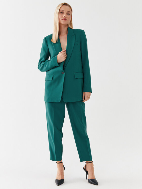 Bruuns Bazaar Bruuns Bazaar Marynarka Cindy BBW2548 Zielony Loose Fit