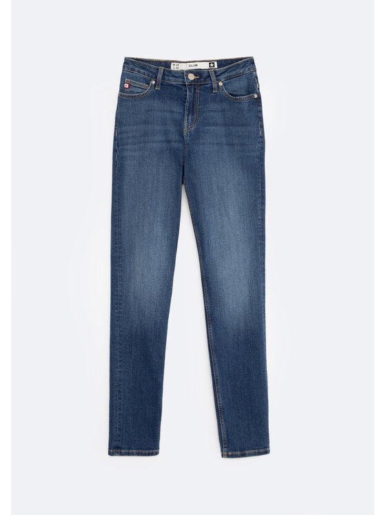BIG STAR BIG STAR Jeansy KATRINA HIGH WAIST Niebieski Slim Fit