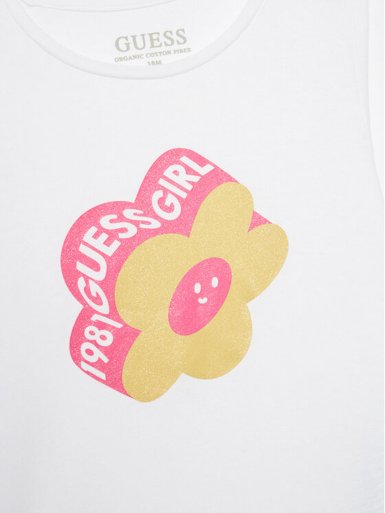 Guess Guess Блузка A4YI02 K6YW4 Білий Regular Fit