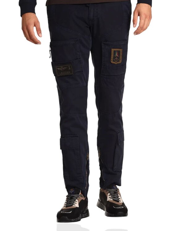 Aeronautica Militare Aeronautica Militare Pantaloni di tessuto Anti-G Blu scuro Regular Fit