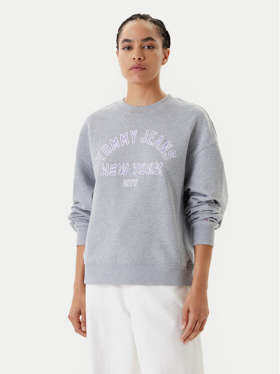 Tommy Jeans Tommy Jeans Μπλούζα Varsity DW0DW21202 Γκρι Boxy Fit