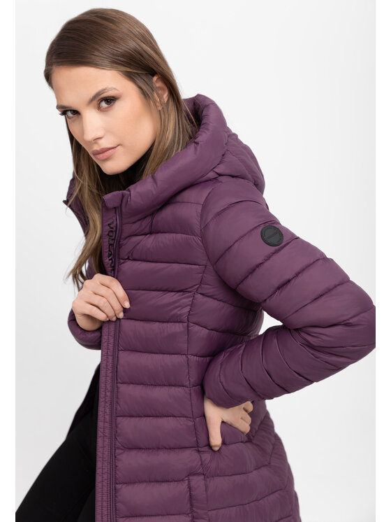 Volcano Volcano Kurtka puchowa J-BERGAMO Fioletowy Regular Fit