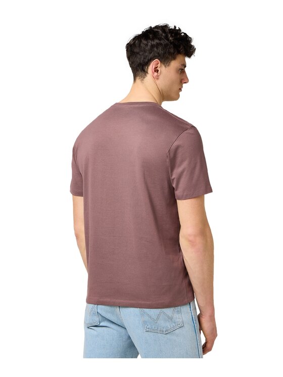 Wrangler Wrangler T-Shirt 112371476 Brązowy Regular Fit