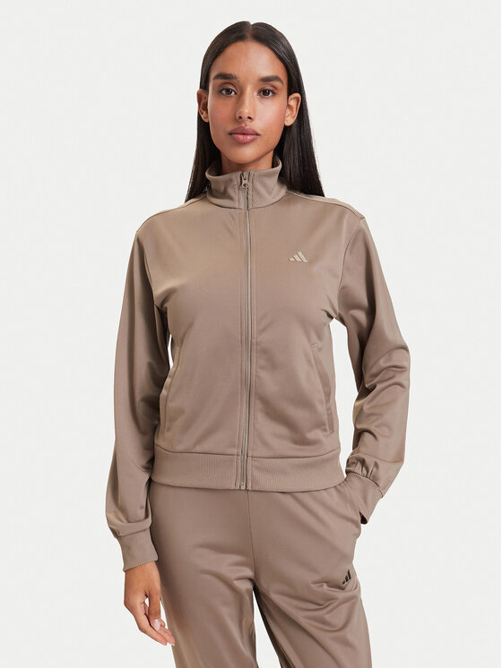 adidas adidas Jogginganzug Essentials Feel KQ7579 Dunkelbeige Regular Fit