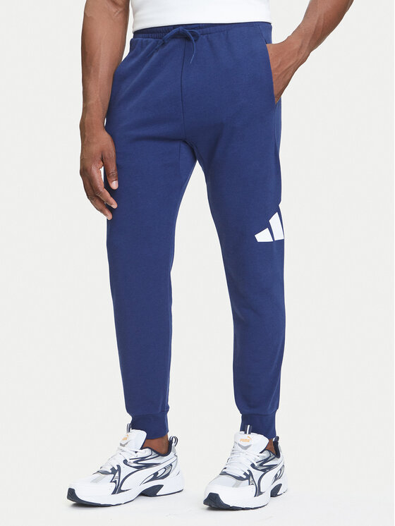 adidas adidas Teplákové kalhoty Essentials Big Logo JE8967 Tmavomodrá Regular Fit