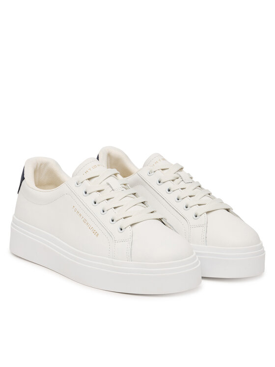 Tommy Hilfiger Tommy Hilfiger Sneakersy Chic Cupsole FW0FW09107 Écru