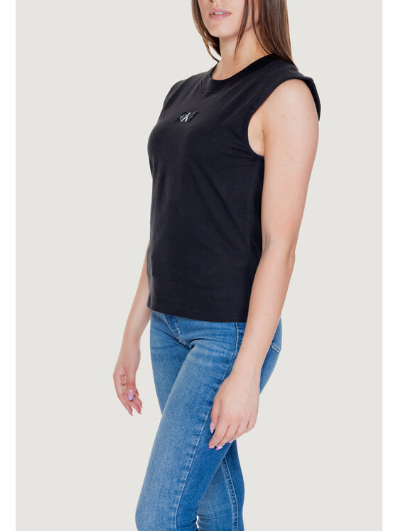 Calvin Klein Jeans Calvin Klein Jeans T-shirt WOVEN LABEL LOOSE Nero Loose Fit