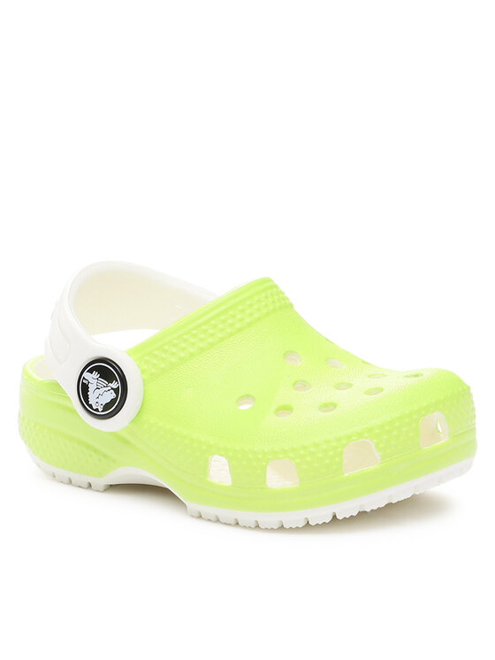 Crocs Crocs Klapki Crocs Classic Glow In The Dark Clog T 209161 Zielony